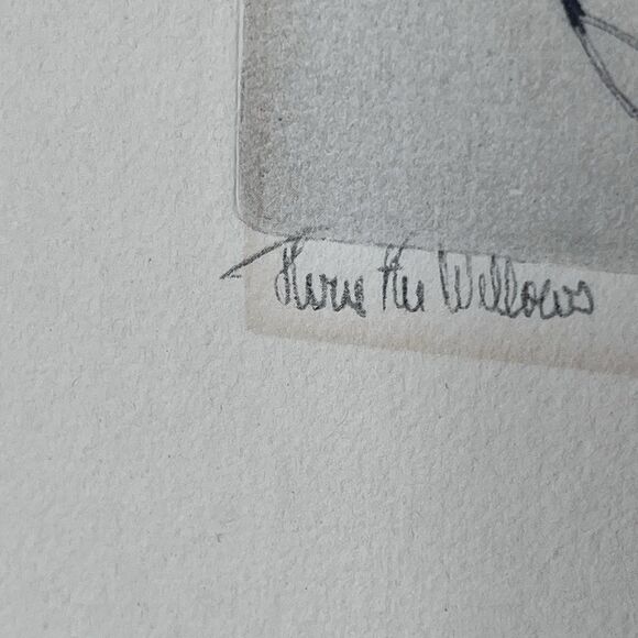 Robert E Bishop Through The Willows Etching 1936 Framed Vintage Wildlife Print - Picture 10 of 14